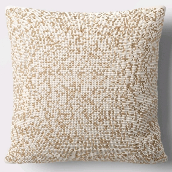Threshold Gold & White Mini Beaded Pillow - Picture 2 of 4